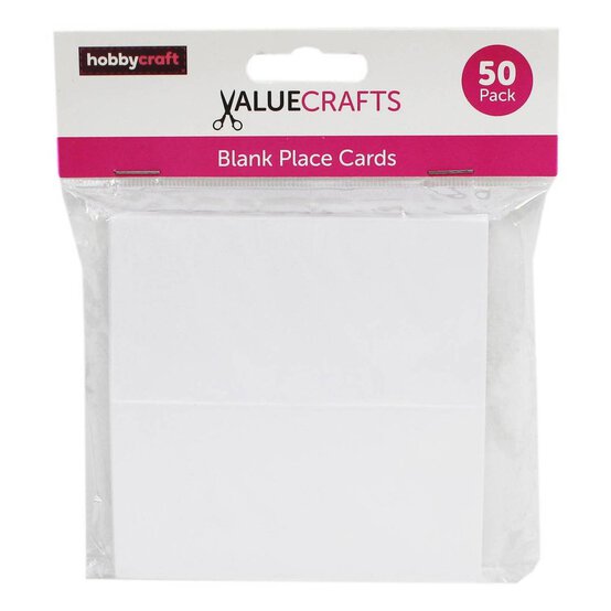 White Place Cards 50 Pack image number 2