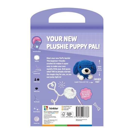 Oh My Craft! Denver Dog Crochet Plushie Kit image number 3