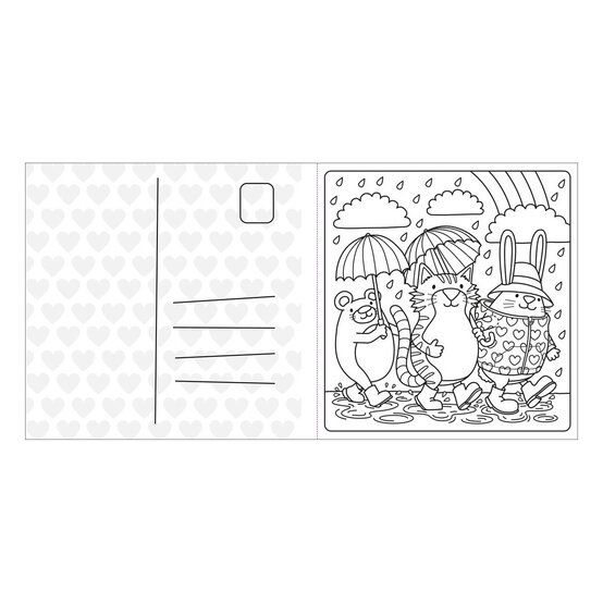Super Cuties: A Cosy Colouring Book About Love image number 4