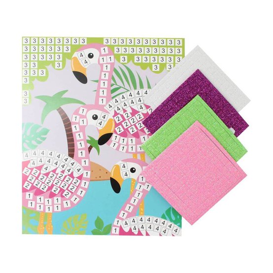 Flamingo Foam Mosaic Art Kit image number 2