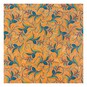 Artisan Orange Leaves Cotton Fabric by the Metre image number 2