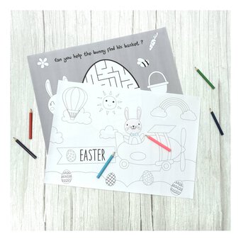 Colour-in Easter Table Placemats 10 Pack