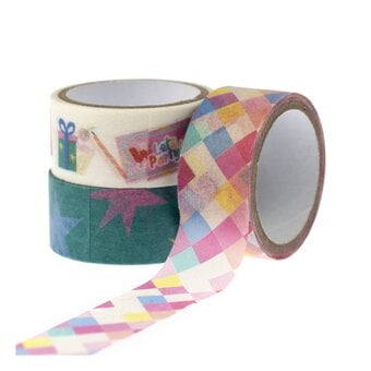 Let&rsquo;s Party Washi Tapes 2m 3 Pack