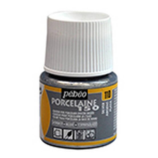 Pebeo Shimmer Silver Porcelaine 150 Paint 45ml image number 1