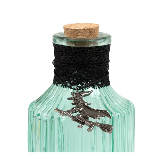 Turquoise Potion Bottle with Cork Top 15cm image number 2