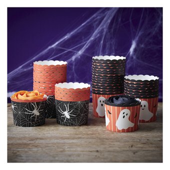 Ghost and Spider Cupcake Cases 48 Pack