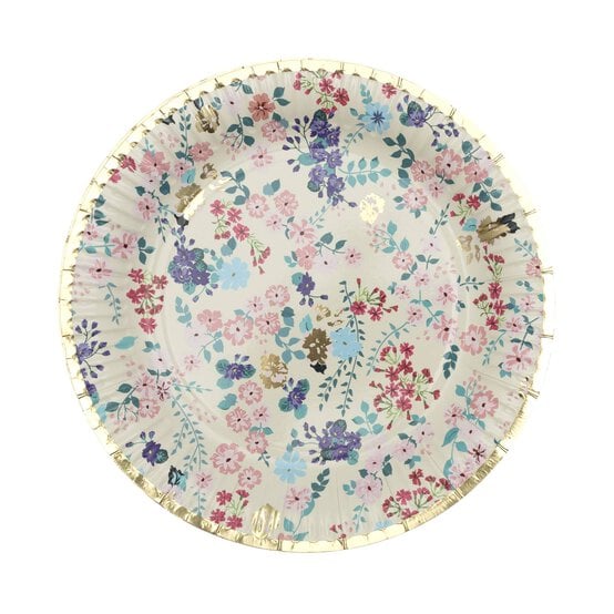 Create & Celebrate Ditsy Floral Paper Plates 6 Pack image number 4