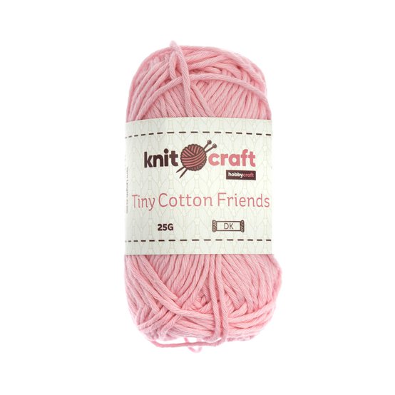 Knitcraft Light Pink Tiny Cotton Friends Yarn 25g image number 1