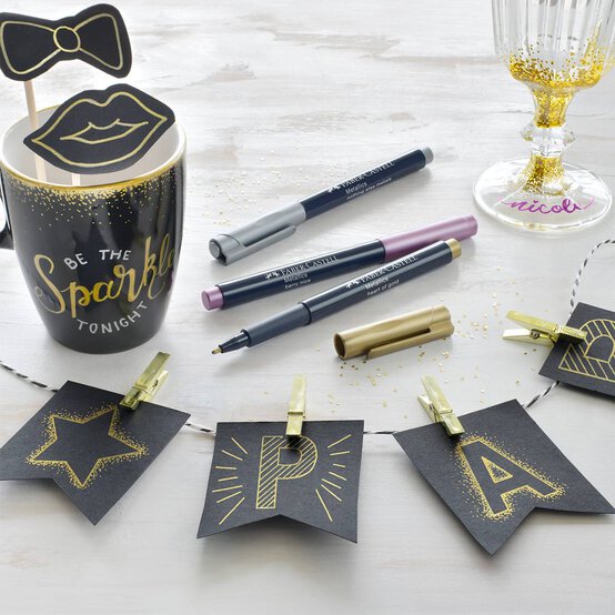 Faber-Castell Metallic Markers 12 Pack image number 3