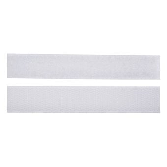 Milward White Stick-On Hook and Loop Tape 20mm x 1m image number 2