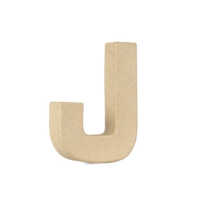 Mini Mache Letter J 10cm image number 1