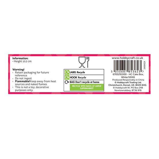 White Cake Box 10 Inches image number 6