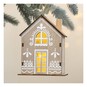 Hanging Wooden LED House 13cm image number 1