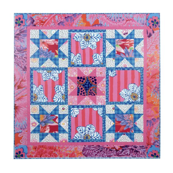 Kaffe Fassett Curly Stars Quilt Kit image number 2
