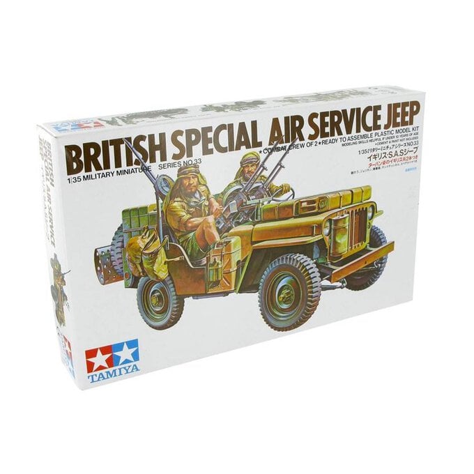 Tamiya British Special Air Service Jeep Model Kit 1:35 image number 1