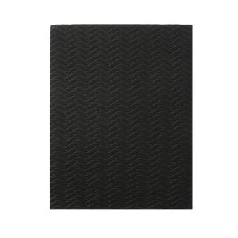 Black Wavy Embossed Foam Sheet 22.5cm x 30cm