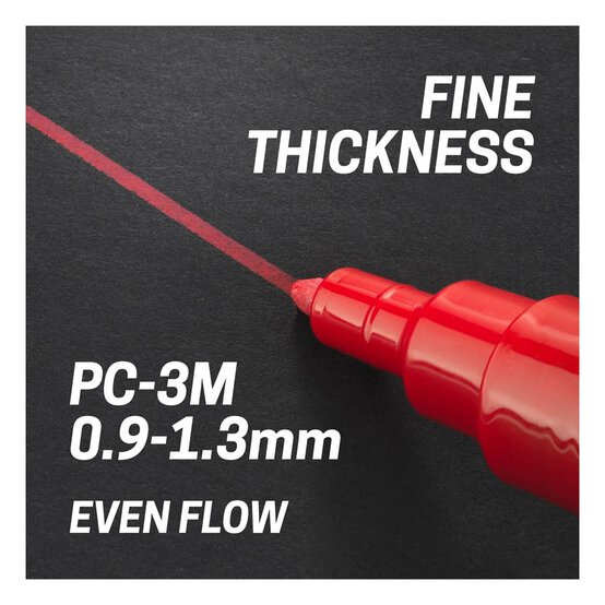 Uni-ball Posca Red PC-3M Marker Pens 2 Pack image number 3