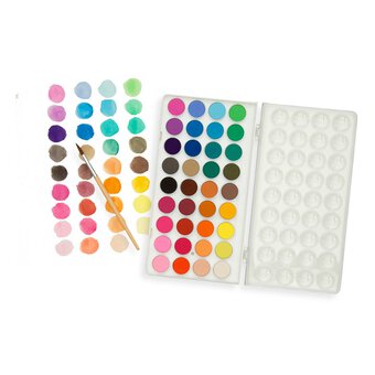 Hello Hobby Craft Plastic Paint Palettes - White - 3 Pack