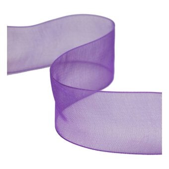 Purple Organza Ribbon 25mm x 5m