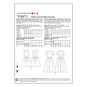 Vogue Dress and Jumpsuit Sewing Pattern V9075 (6-14) image number 2
