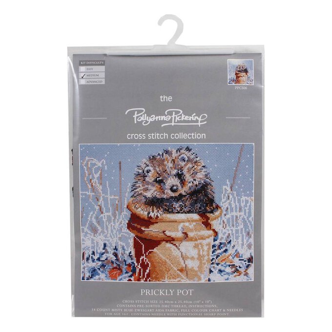 Polly Pickering Prickly Pot Cross Stitch Kit image number 1
