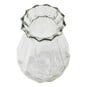 Clear Textured Glass Vase 12.2cm x 18cm image number 2