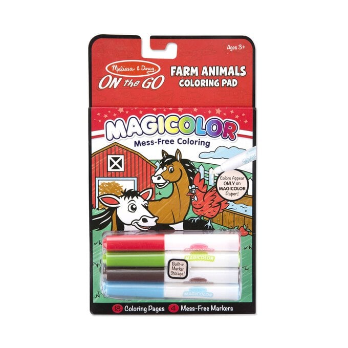 Melissa & Doug Magiclour Farm Animals Colouring Pad image number 1