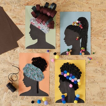 How to Make a Mixed Media Silhouette Portrait