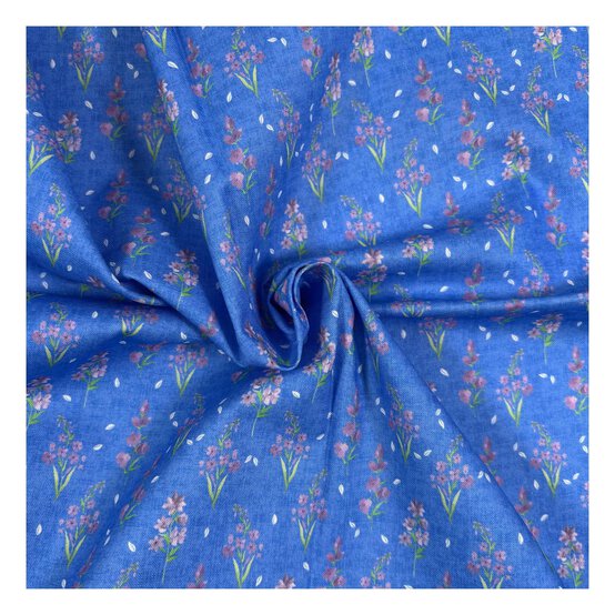 Bluebell Hollow Midnight Cotton Fabric by the Metre image number 1
