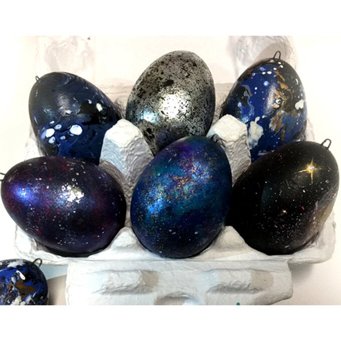 How to Make Marbled Galaxy Eggs image number 1