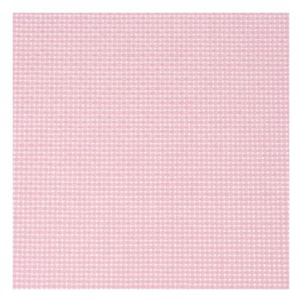 Light Pink 14 Count Aida Fabric 30 x 46cm