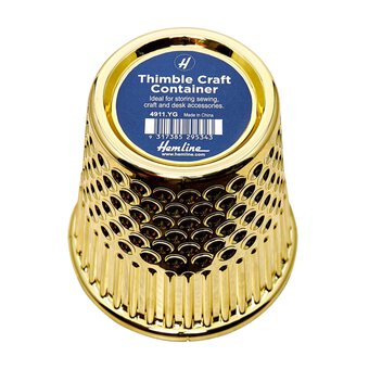 Gold Thimble Craft Organiser 12cm 