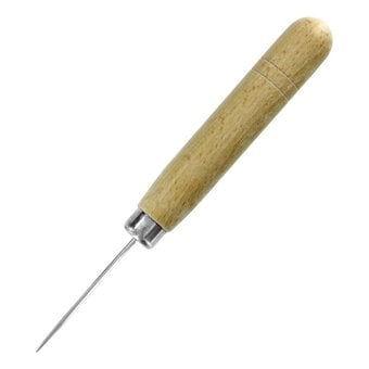 Beading Awl Tool with Wooden Handle
