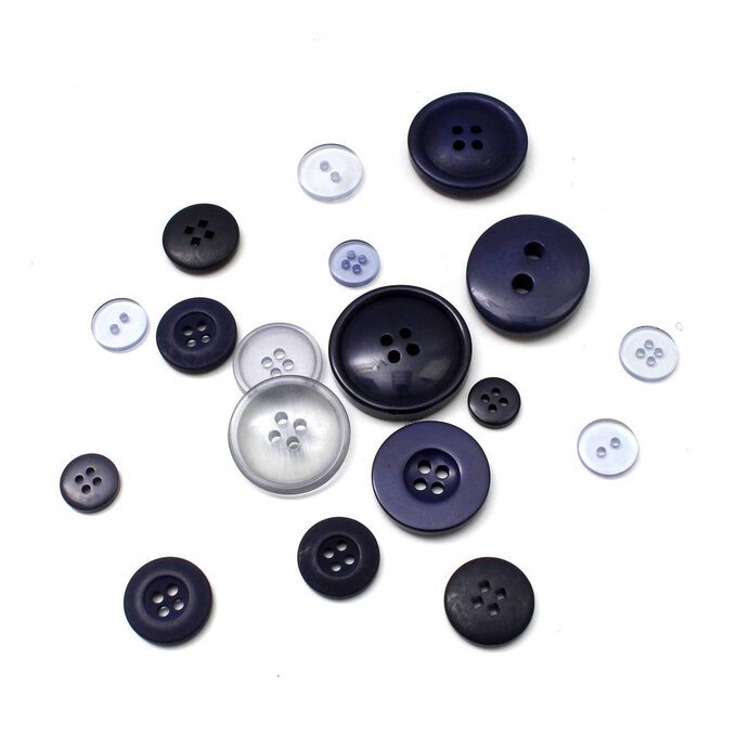 Dark Blue Buttons 50g | Hobbycraft