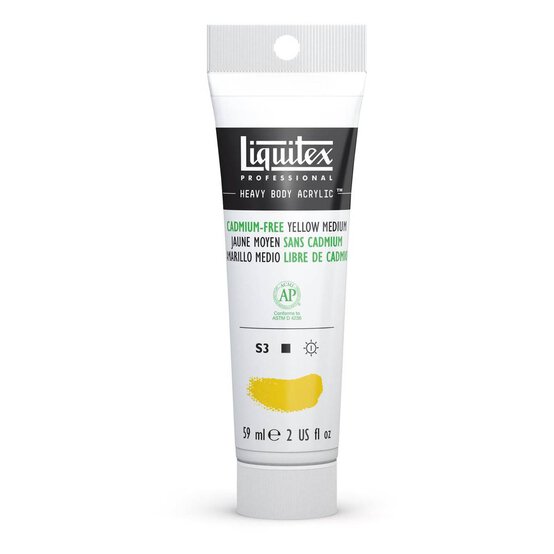 Liquitex Professional Cadmium-Free Yellow Heavy Body Acrylic 59ml image number 1