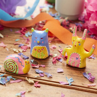 How to Make Vibrant Clay Animals