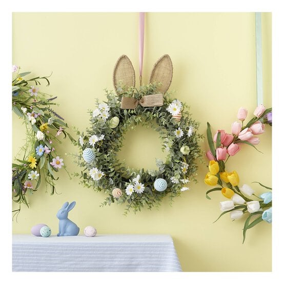 Bunny Ears Eucalyptus Wreath 54cm image number 4