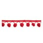 Red 20mm Pom Pom Trim by the Metre image number 1