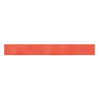 Trimits Neon Orange Double-Faced Satin Ribbon by the Metre 25mm