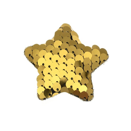 Gold Sequin Star 5cm image number 1