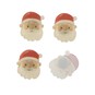 Santa Face Card Toppers 4 Pack image number 2