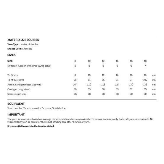 Knitcraft Alpaca Weekend Cardigan Pattern 0042 image number 2