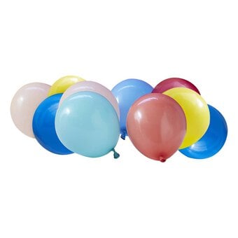 Ginger Ray Rainbow Bright Mosaic Balloons 40 Pack image number 2