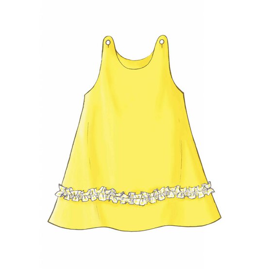 Butterick Toddler Dress Sewing Pattern 3372 (1-3) image number 8
