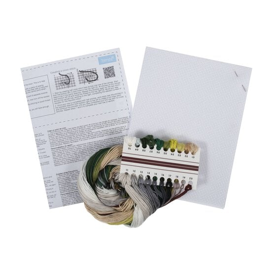 Trimits Large White Horse Counted Cross Stitch Kit image number 3