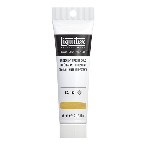 Liquitex Professional Iridescent Bright Gold Heavy Body Acrylic 59ml image number 1