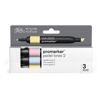 Winsor & Newton Pastel Tones 2 Promarkers 3 Pack