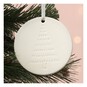 Hanging Ceramic Round Tree Decoration 8cm  image number 1