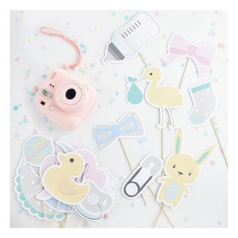 Assorted Baby Shower Photo Booth Props 13 Pack