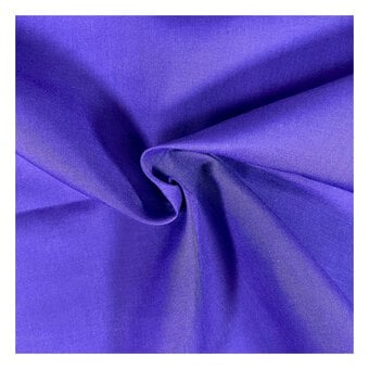 Purple Polycotton Fabric by the Metre